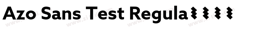 Azo Sans Test Regula字体转换